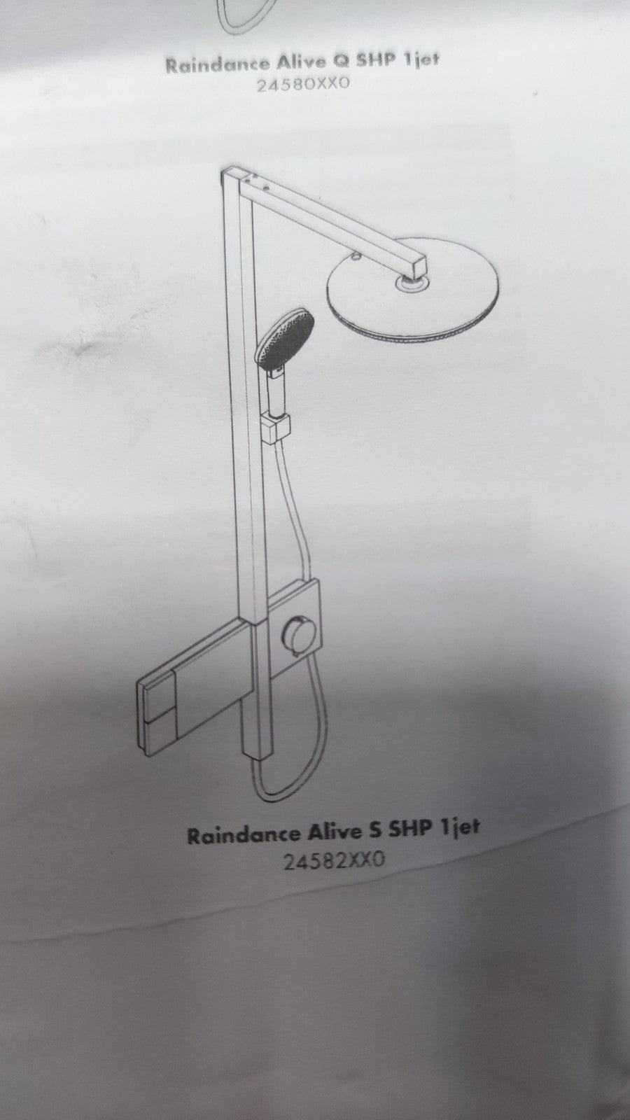 Hansgrohe Raindance Alive S Duschsystem mit Thermostat 24582670, I38208