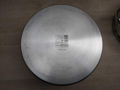 Baumalu 342648 Couscous-Topf 16 L Silber 30cm I36427