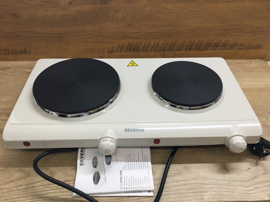 SEVERIN DK 1042 Elektro-Doppelkochplatte 2500W Kochfeld, I39586