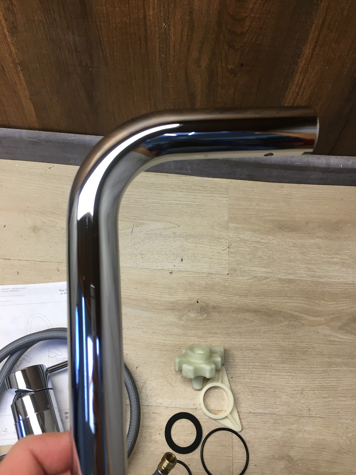 Grohe 32168000 Minta Küchenarmatur mit herausziehbarem Auslauf Wasserhahn I37896