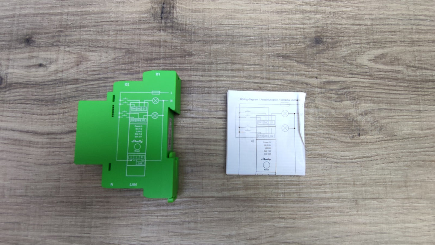 Shelly Pro Dimmer 2PM 2-Kanal-DIN-Hutschienen-Smart-Dimmer, I38512