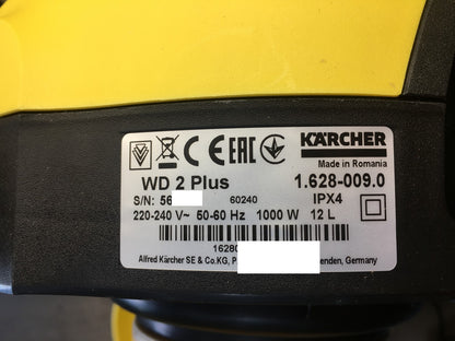 Kärcher Nass-/Trockensauger WD 2 Plus (1.628-009.0), 1000 W, I40856