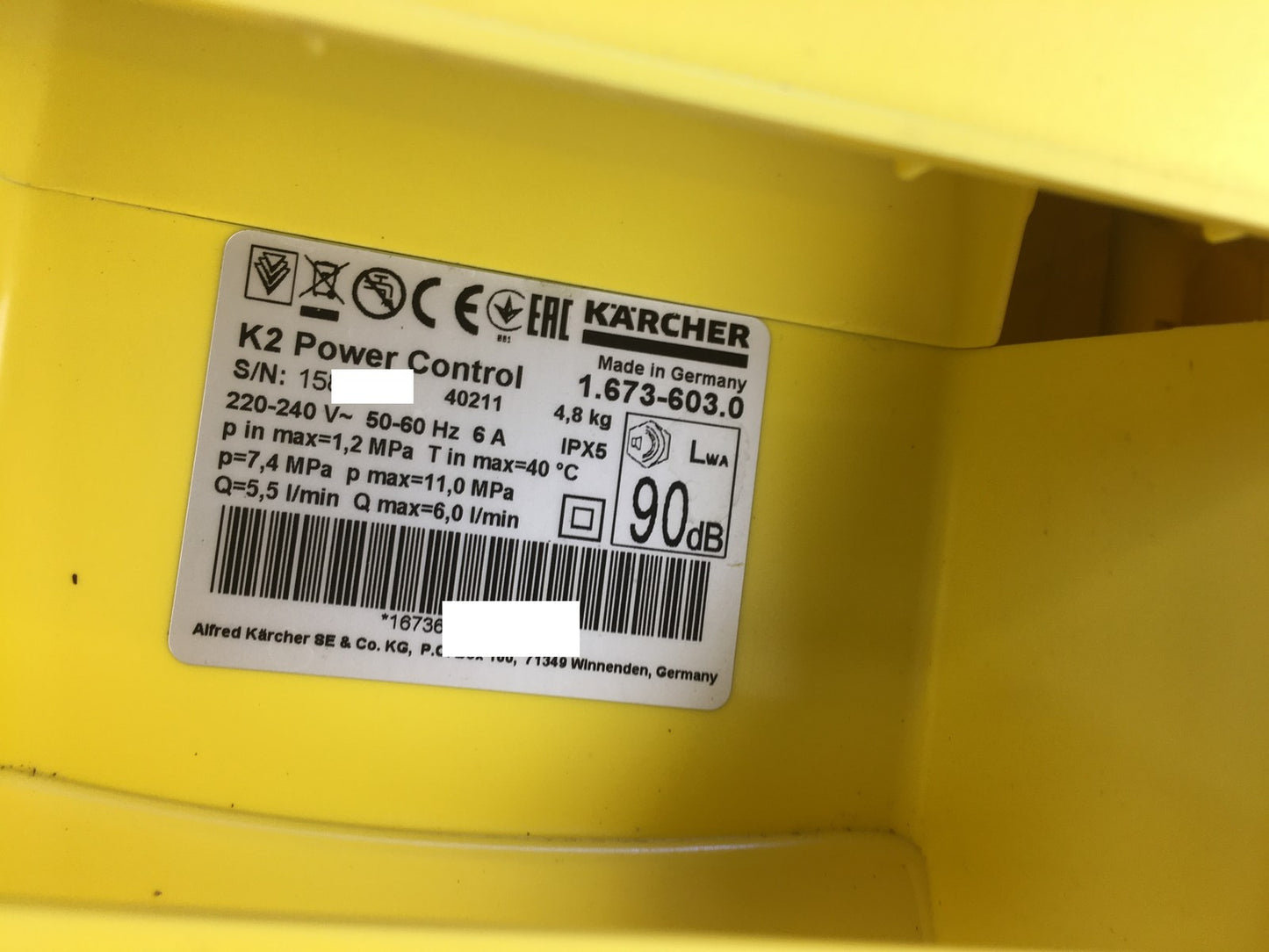 Kärcher Hochdruckreiniger K 2 Power Control 1.673-603.0, I39971