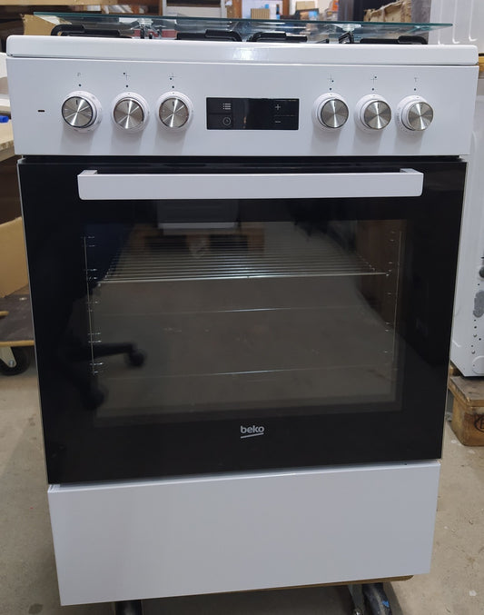 Beko FSM62320DWS freistehender Herd mit Gas-Kochfeld, EEK:A, I34558