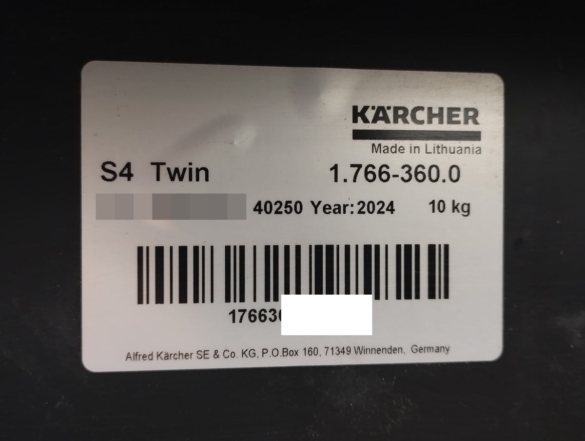 Kärcher Kehrmaschine S 4 Twin Arbeitsbreite 68cm 1.766-360.0