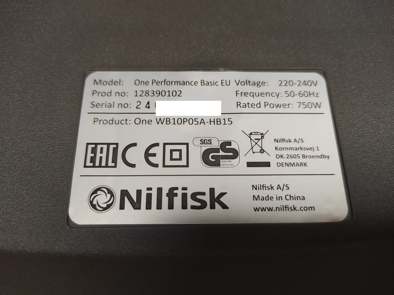 Nilfisk Staubsauger One WB10P05A-HB15, 750W, I37553