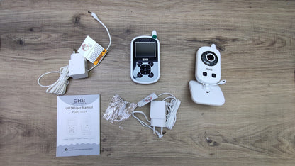 GHB Babyphone UU24, Monitor mit Kamera 2,4 GHz Nachtsicht, I38508