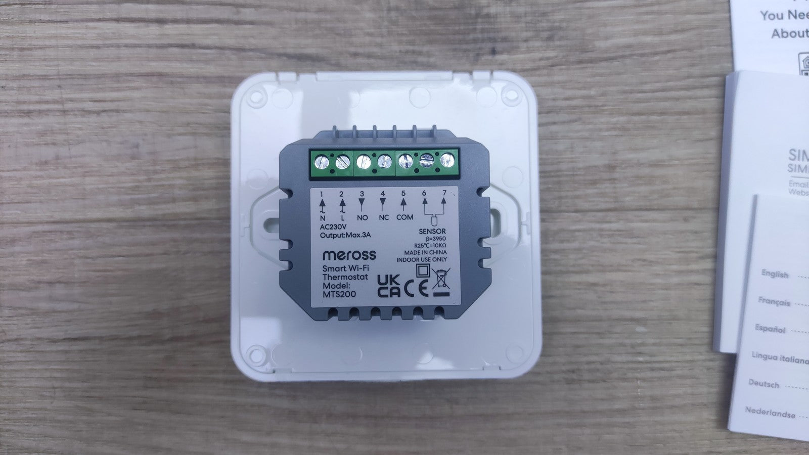 Meross MTS200 Smart Heizungsthermostat Boiler WLAN Digital WiFi, I37652
