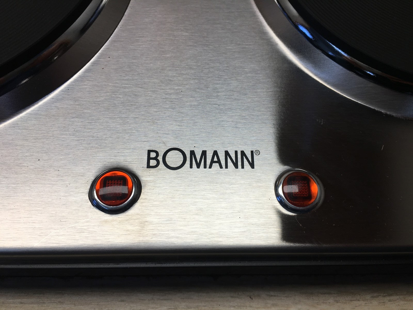 Bomann Edelstahl-Doppelkochplatte DKP 5033 E CB, 2500W, I36407