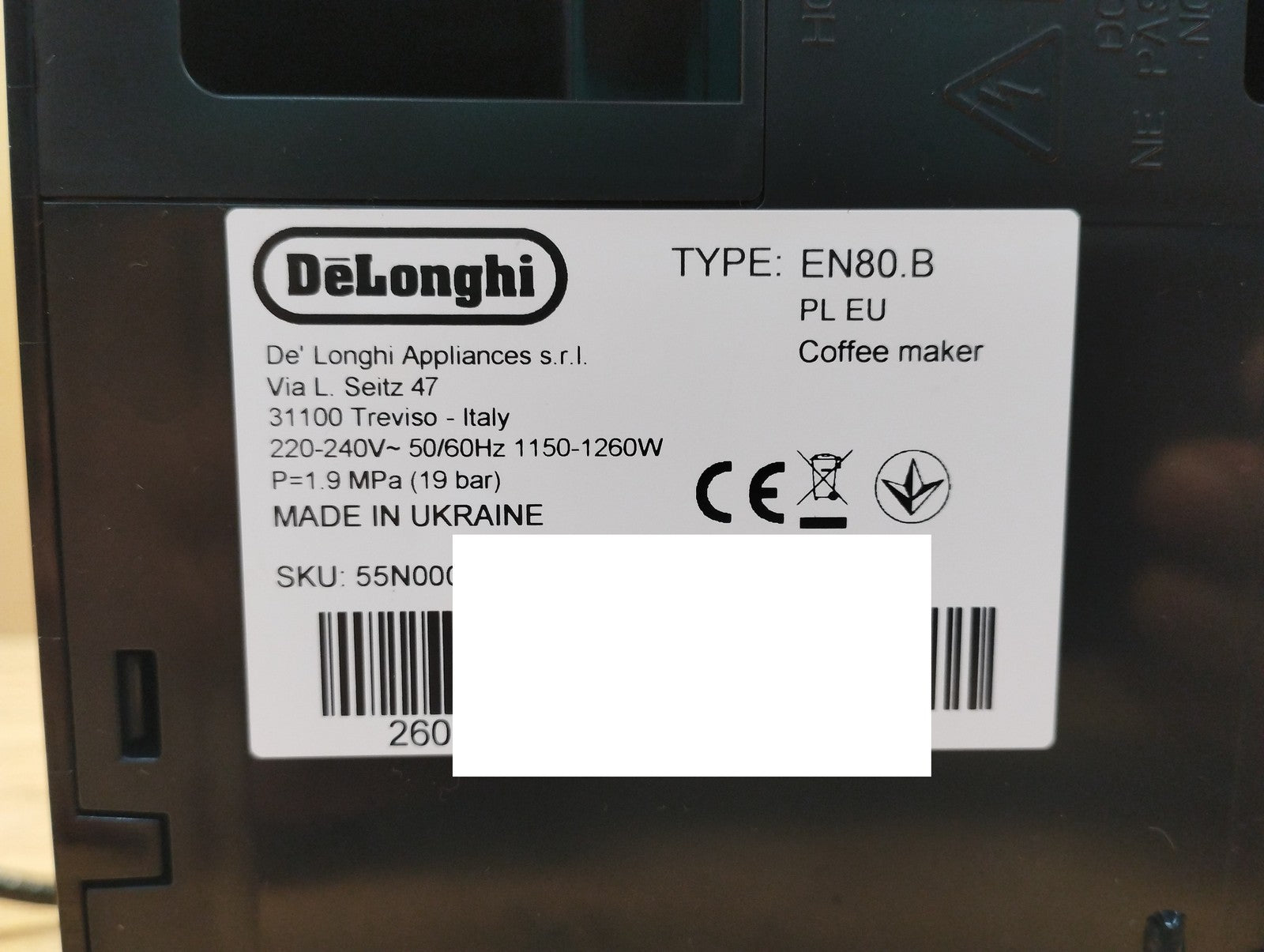 De'Longhi EN80.B Kaffeemaschine, schwarz, I39421