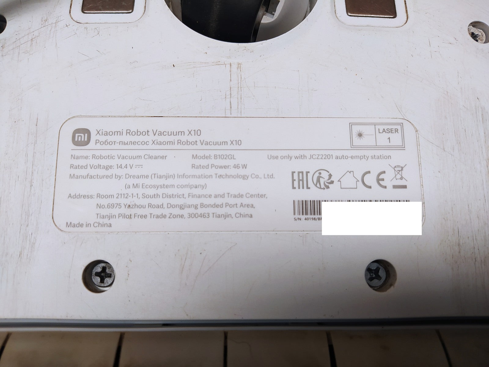 Xiaomi X10 Saugroboter mit Wischfunktion B102GL, I36250