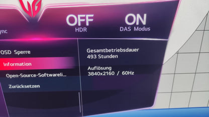 LG UltraGear OLED 4K 32GS95UV-B Monitor 31.46" 3840x2160 HDR NVIDIA G-Sync 240Hz