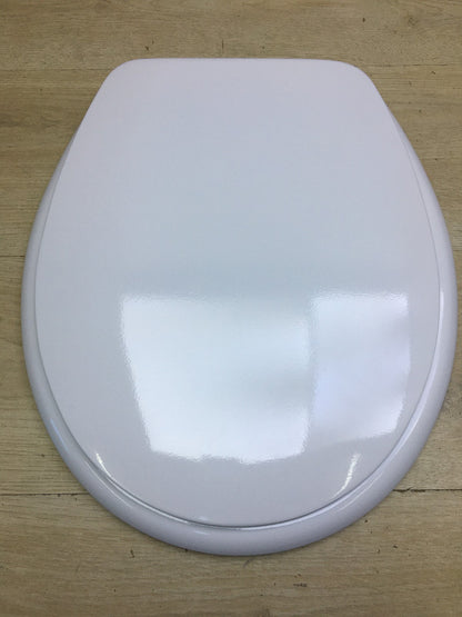 Roca Lucerna A801099004 Toilettensitz, mit verchromten Scharnieren, Weiß, I34296