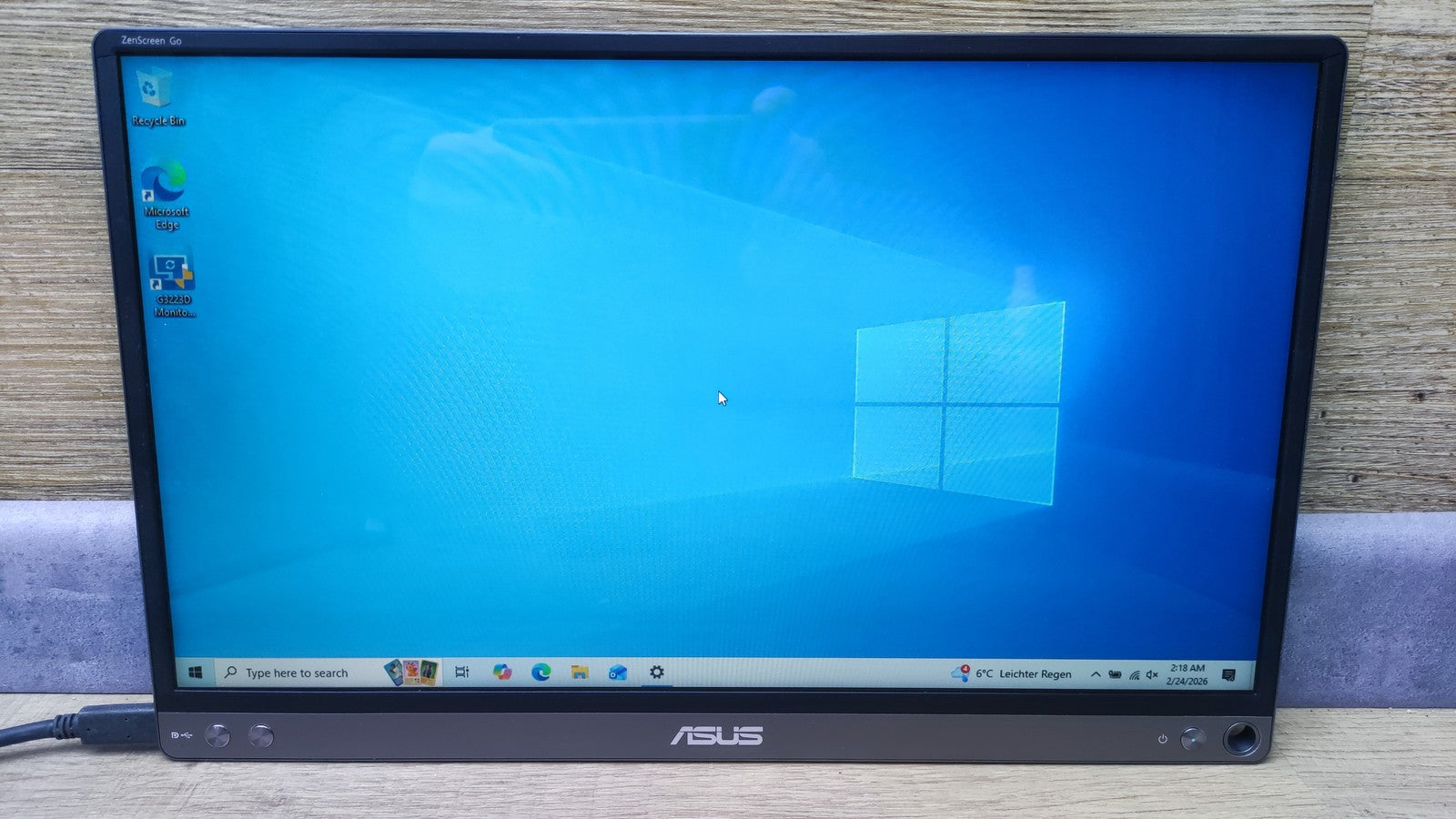 Asus Zenscreen Go MB16AP 15,6" tragbarer Monitor FHD 1920x1080 USB-C IPS-Panel