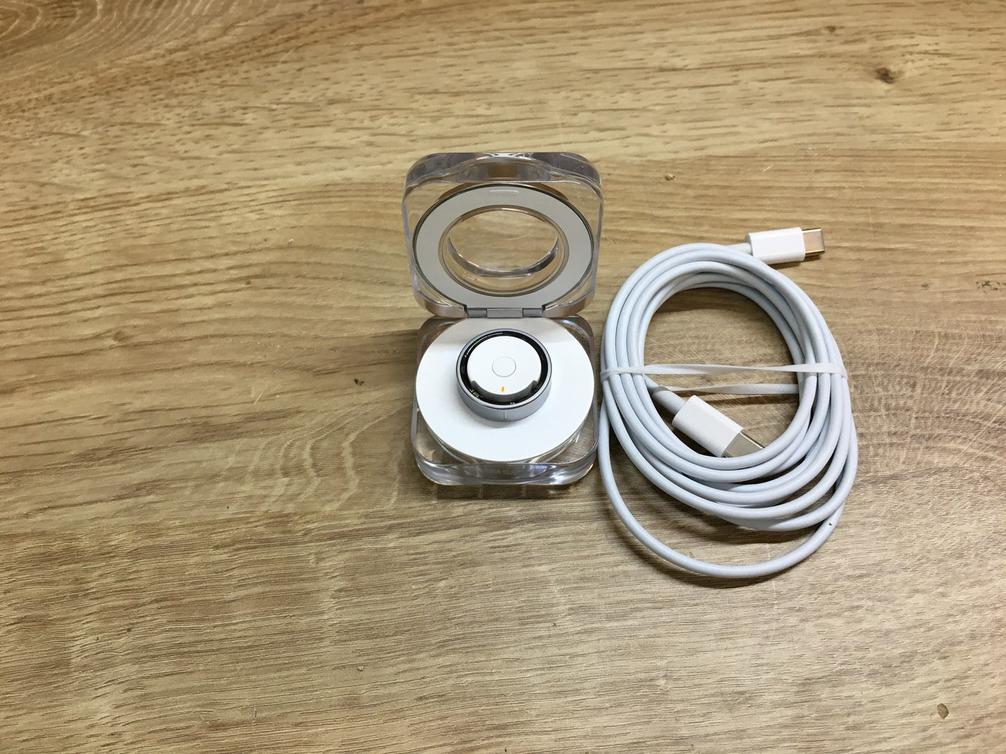 Samsung Galaxy Smart Ring Titanium Silver SM-Q500, Größe 10 (US), I39764