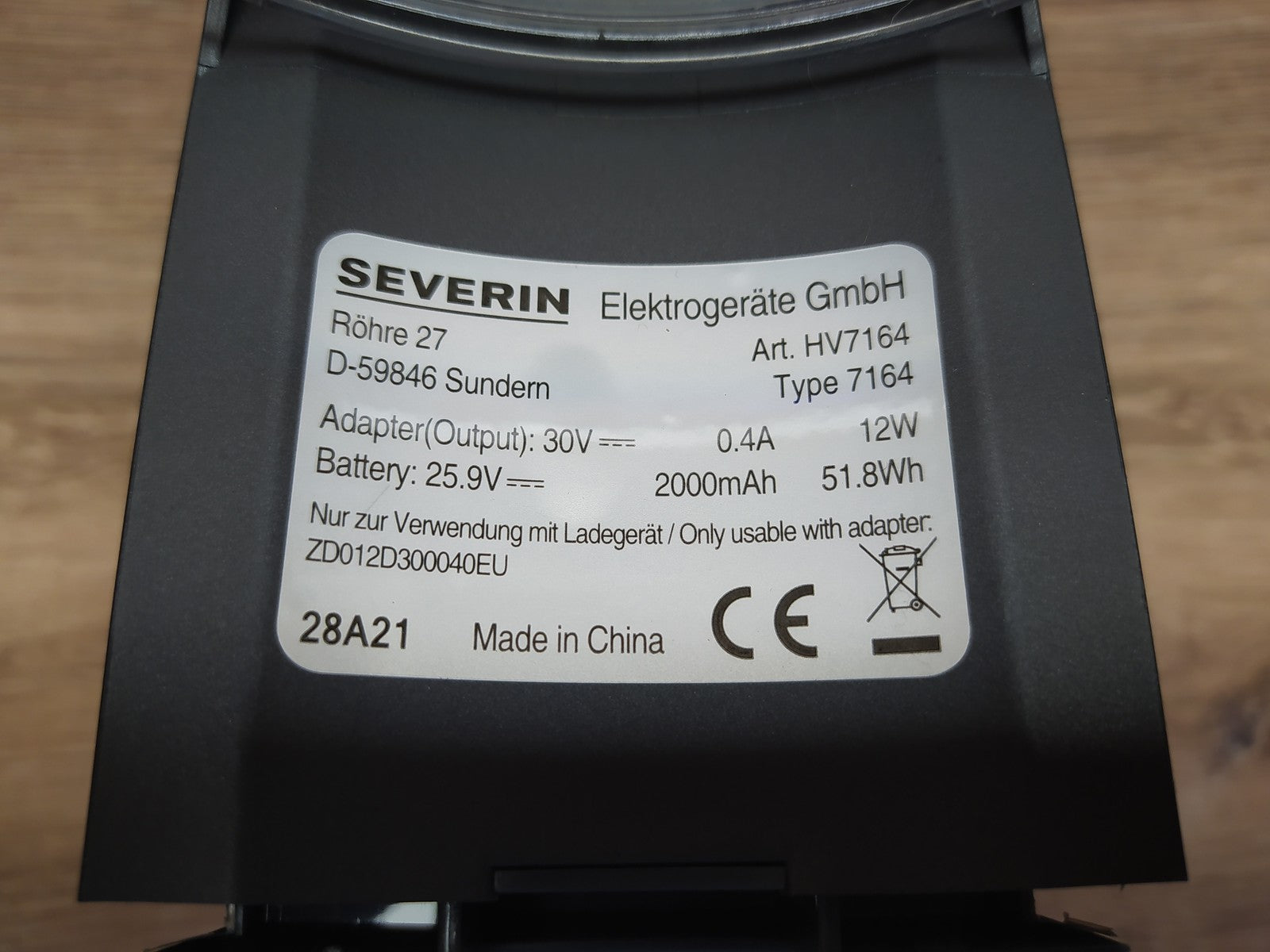 SEVERIN HV 7164 Stiel- und Handstaubsauger, leistungsstark, I39197