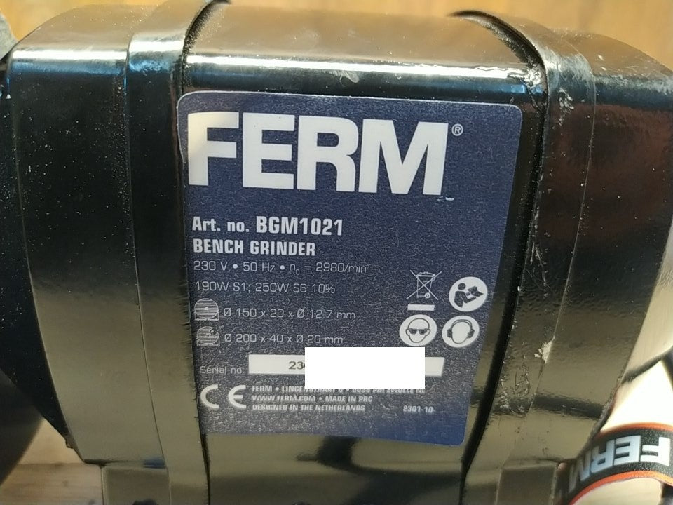 Ferm BGM1021 Elektro-Doppelschleifer, I36948