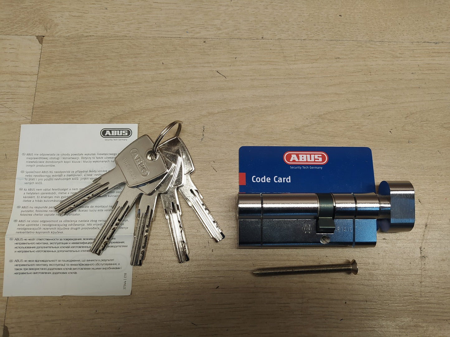 ABUS Knaufzylinder KD6PSN Z50/K30 mm Bkn, vernickelt, I37025