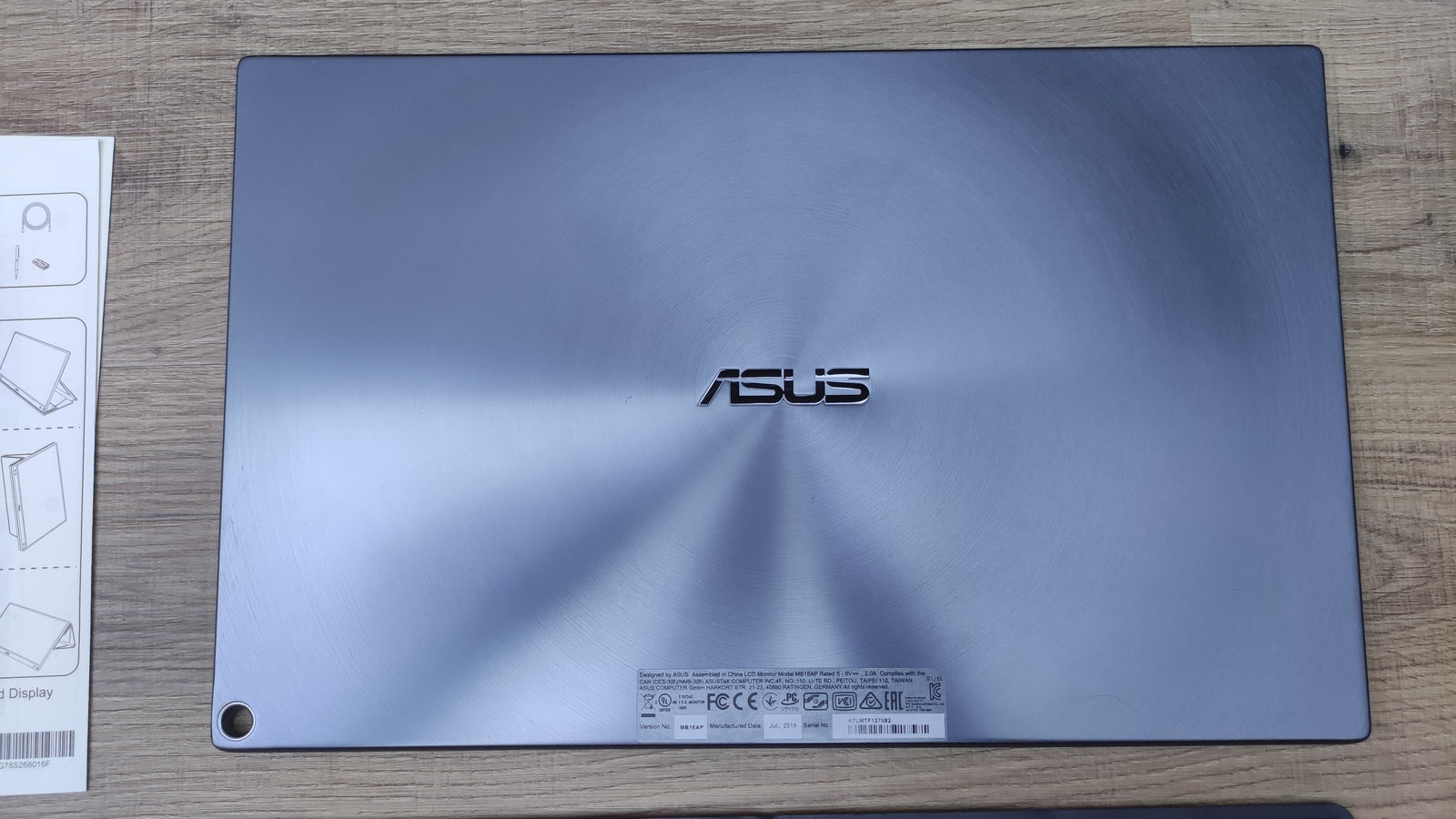 Asus Zenscreen Go MB16AP 15,6" tragbarer Monitor FHD 1920x1080 USB-C IPS-Panel