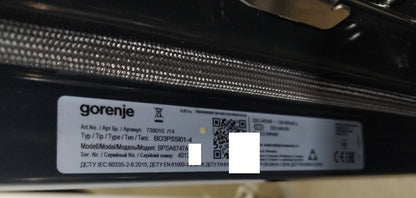 Gorenje BPSA6747A08BG Backofen mit Dampfunterstützung 77 L I34788