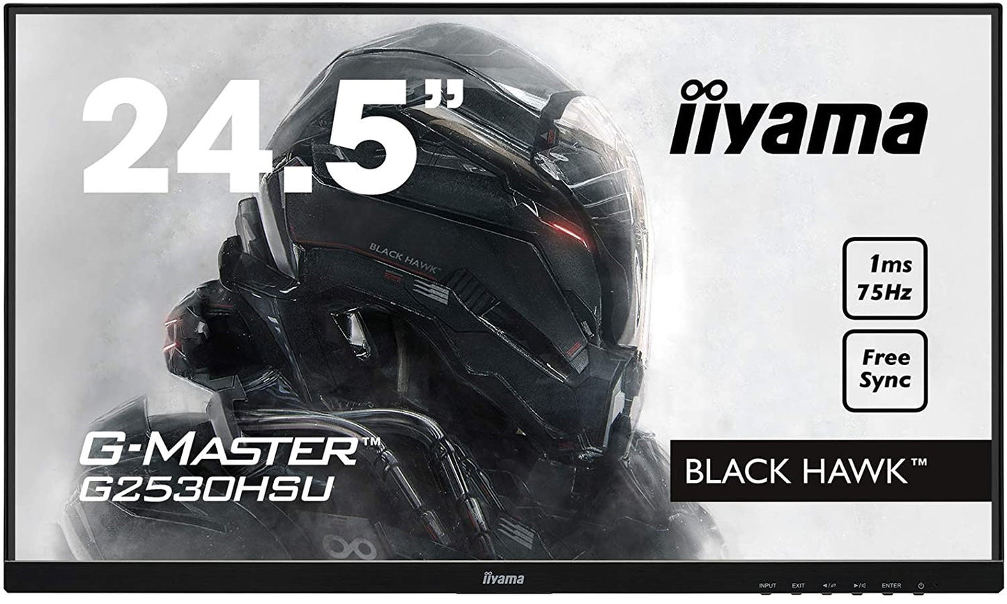 iiyama G-MASTER Black Hawk G2530HSU-B1 Gaming Monitor 24,5" FHD AMD FreeSync 1ms