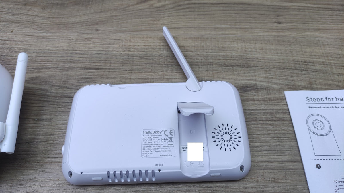 HelloBaby HB6550 Babyphone mit Kamera 5 Zoll, weiß, I40991