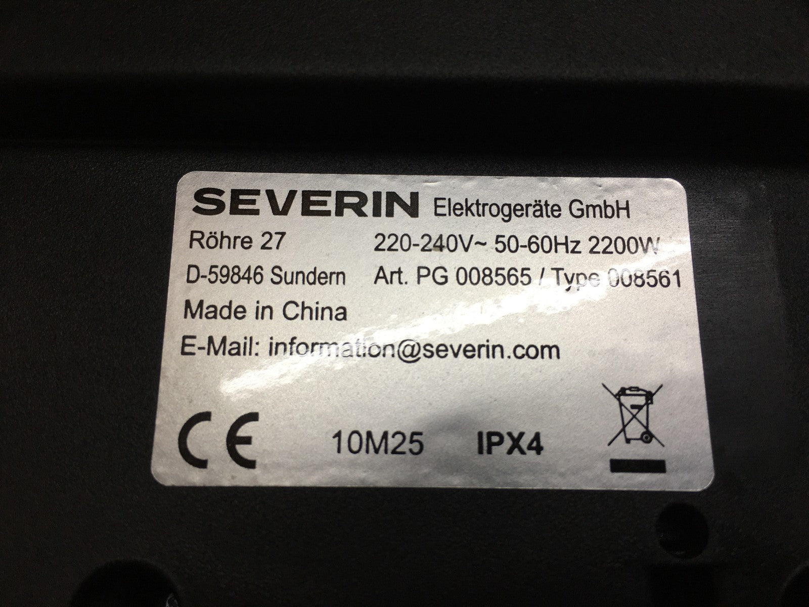 SEVERIN PG 8565 Tischgrill, Elektrogrill, 2200 W, I39240