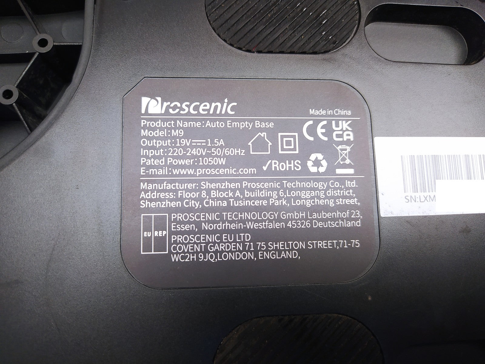 Proscenic M9 Saugroboter mit Wischfunktion, Absaugstation, I36431