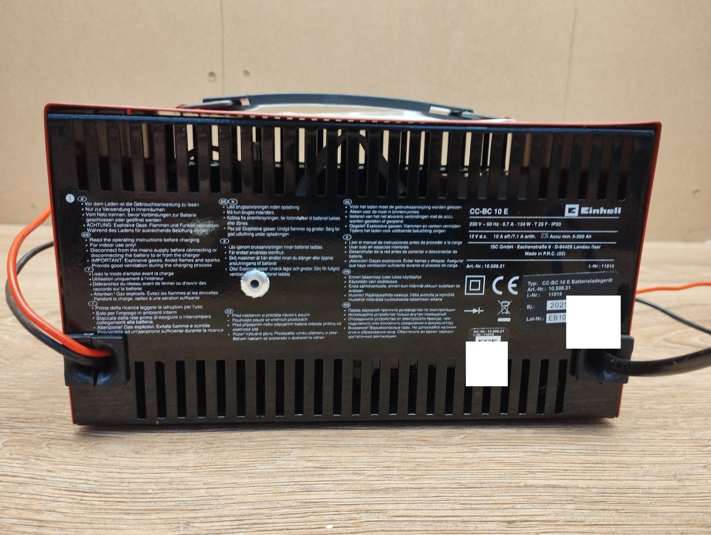 Einhell Kfz-Ladegerät CC-BC 10 E (1050821), 12 V, I40004