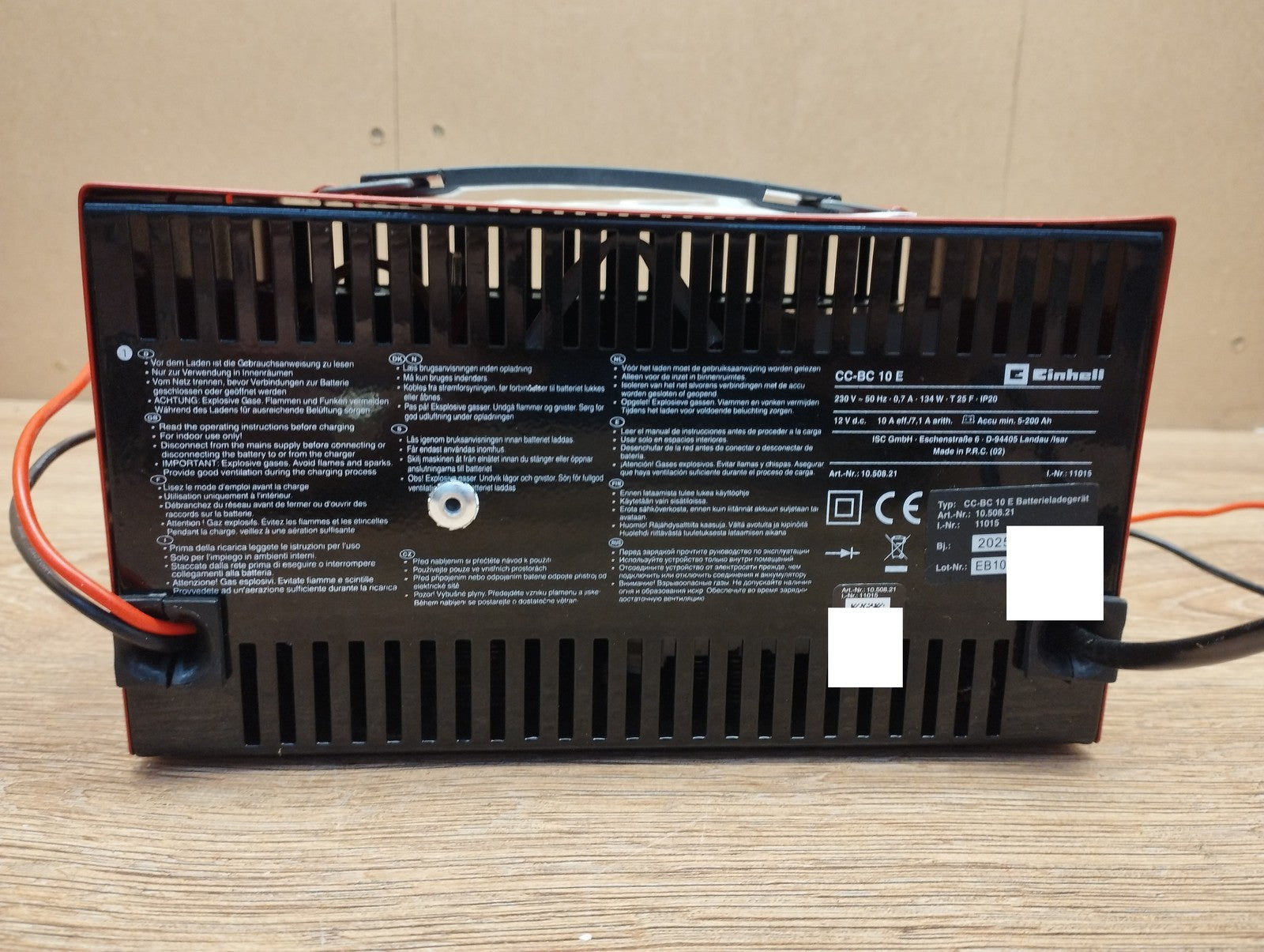 Einhell Kfz-Ladegerät CC-BC 10 E (1050821), 12 V, I40004