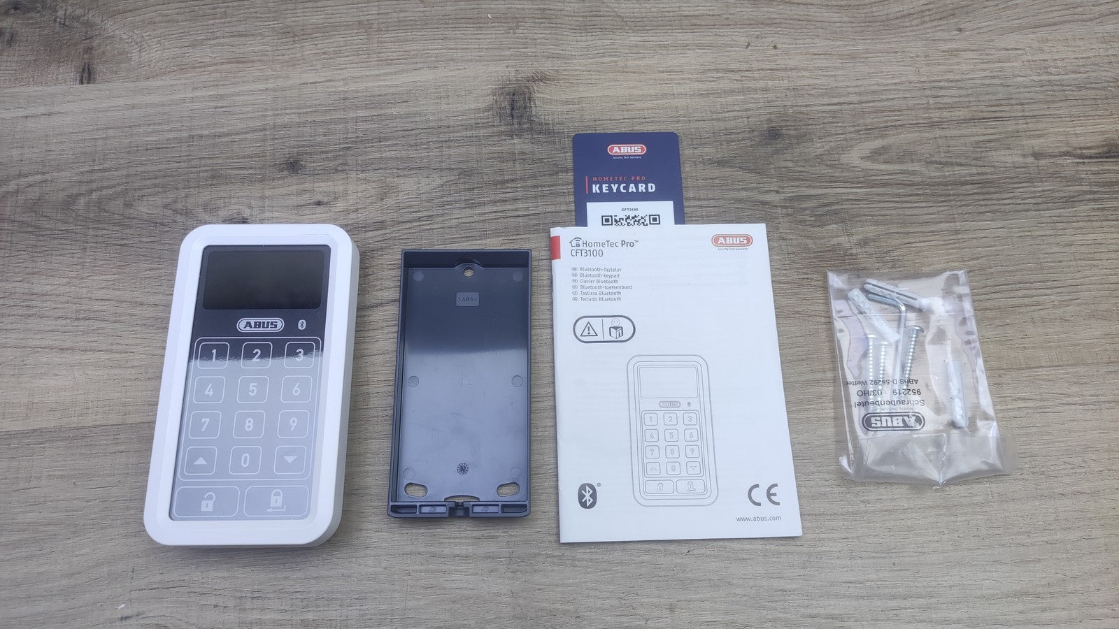 ABUS Bluetooth-Tastatur HomeTec Pro CFT 3100 BT weiß, I39060
