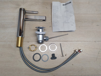 Hansgrohe 76023000 Waschtischarmatur Finoris, Wasserhahn, Höhe 110mm, I38484