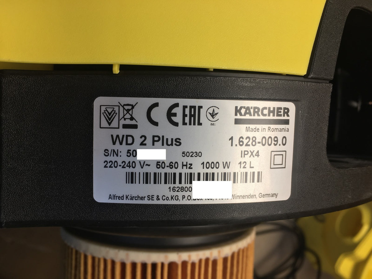 Kärcher Nass-/Trockensauger WD 2 Plus (1.628-009.0), 1000 W, I40770