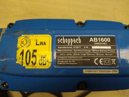 Scheppach AB1600 Elektro-Abbruchhammer 1600W 50J, I36772