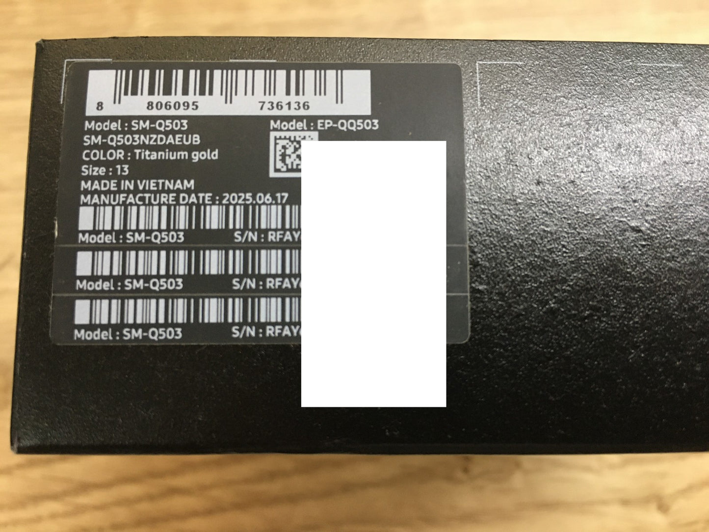 Samsung Galaxy Smart Ring Titanium Gold SM-Q503, Größe 13 (US), I39757