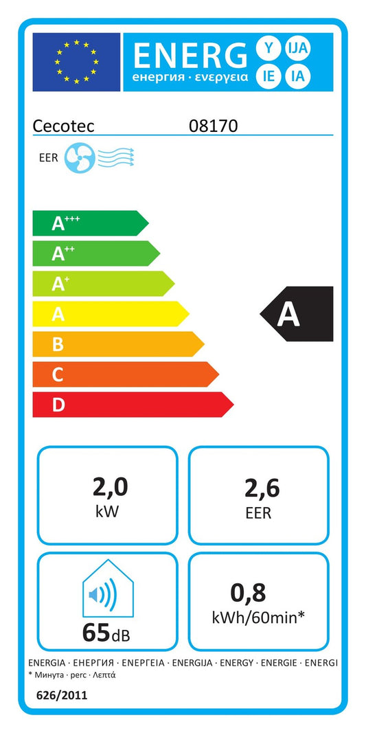 Cecotec 08170 mobile Klimaanlage ForceClima 7100 SoundLess, 7000 BTU/h, I39639