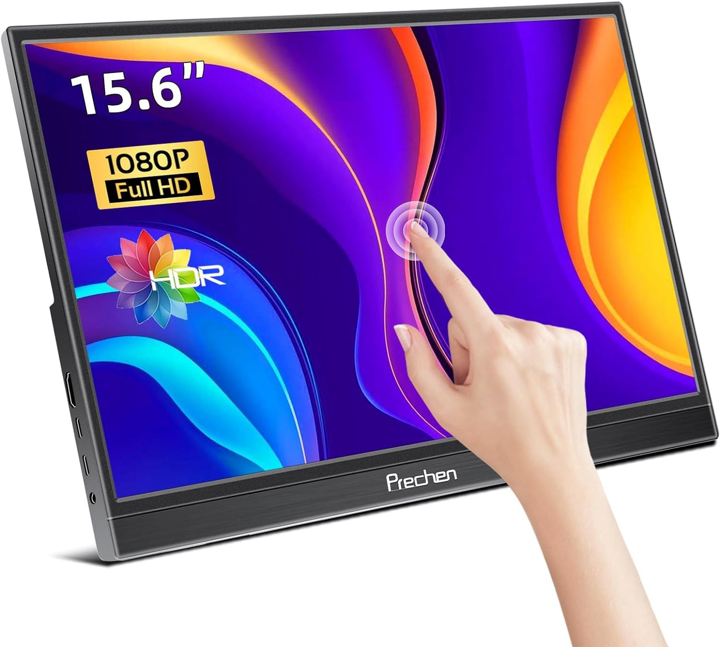 Prechen Tragbarer Touch Monitor 15,6" (HD156) 1920x1080 USB-C HDMI Lautsprecher