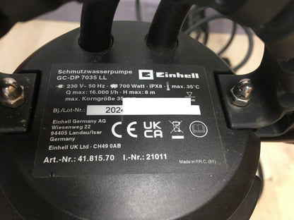 Einhell Schmutzwasserpumpe GC-DP 7035 LL (4181570), 700 W, I39844