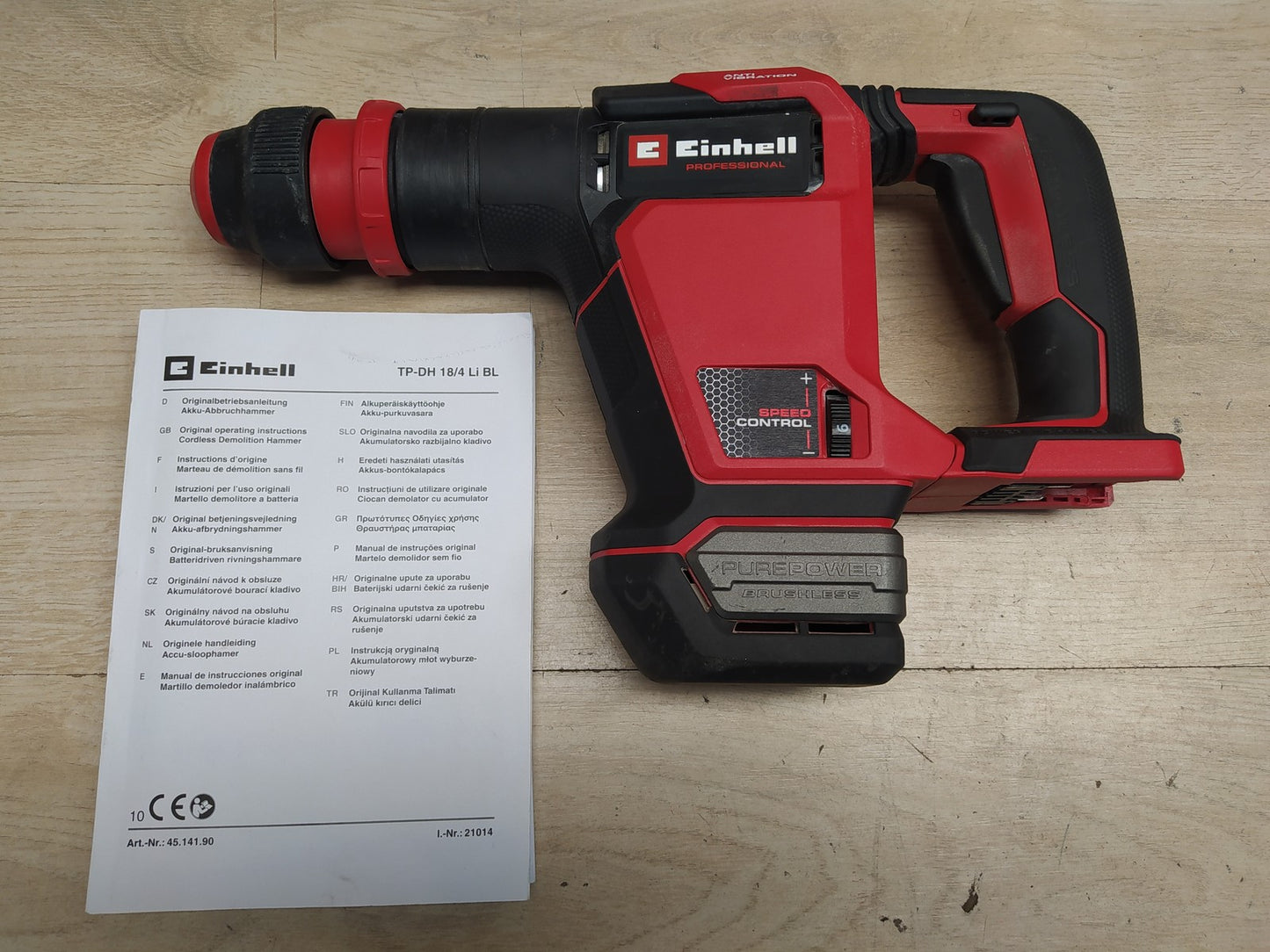 Einhell Akku-Abbruchhammer TP-DH 18/4 Li BL Solo, 18V, I37882