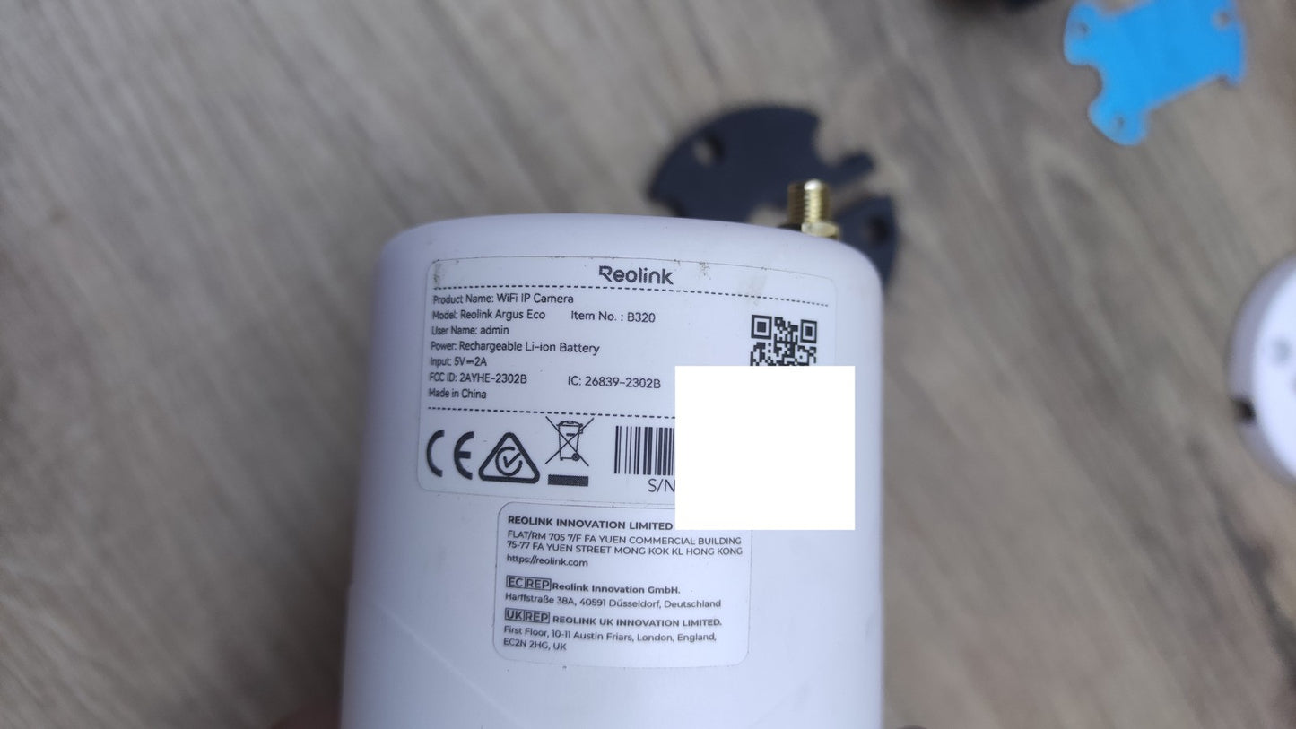 Reolink Argus Eco Überwachungskamera Aussen, Kabellos, ohne Solarpanel, I35360
