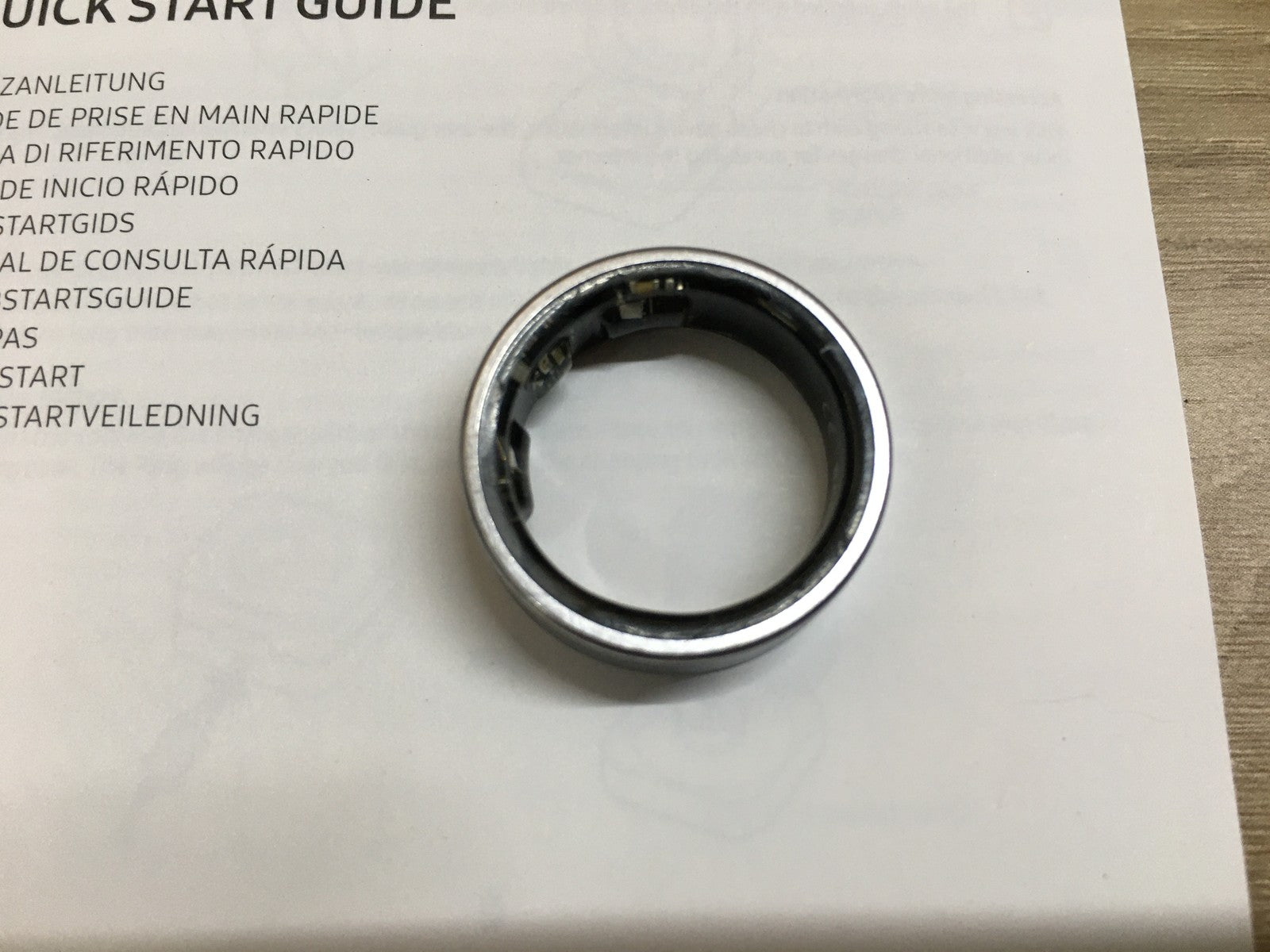 Samsung Galaxy Smart Ring Titanium Silver SM-Q500, Größe 10 (US), I39756
