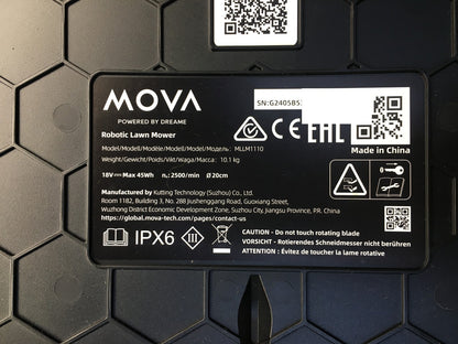 Dreame Mova 600 Mähroboter MLLM1110, für Rasenfläche bis 600 m², I37816