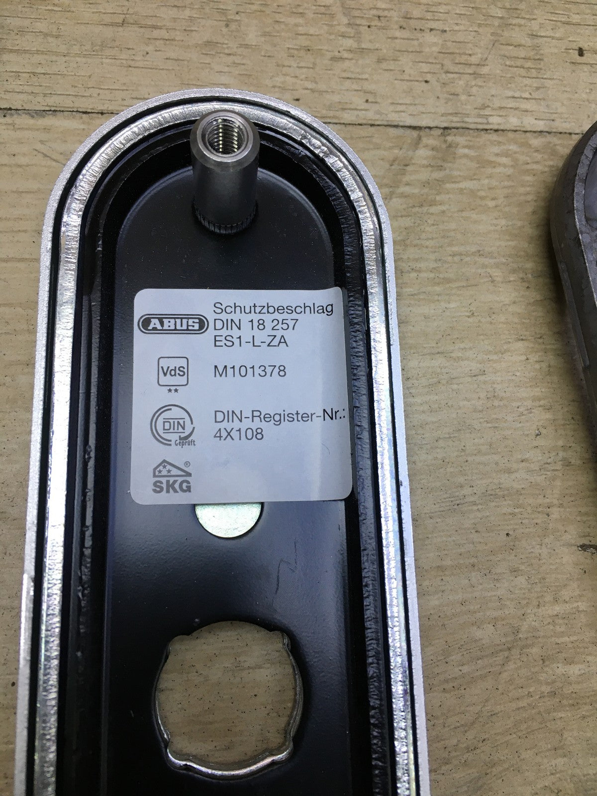 ABUS Tür-Schutzbeschlag KLZS714 F1 mit Zylinderschutz rund aluminium I35219