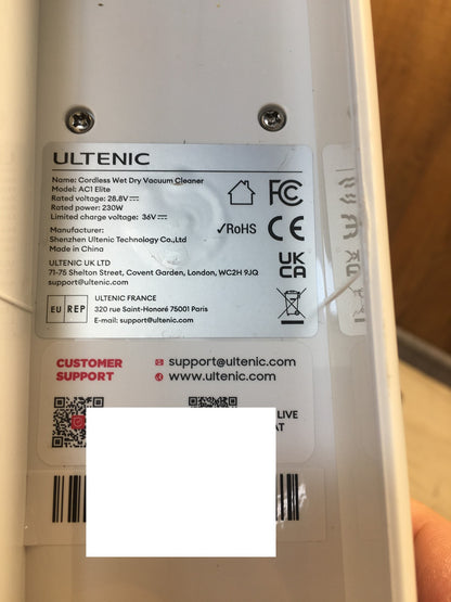 Ultenic AC1 Elite Nass-/Trockensauger kabellos, I39373