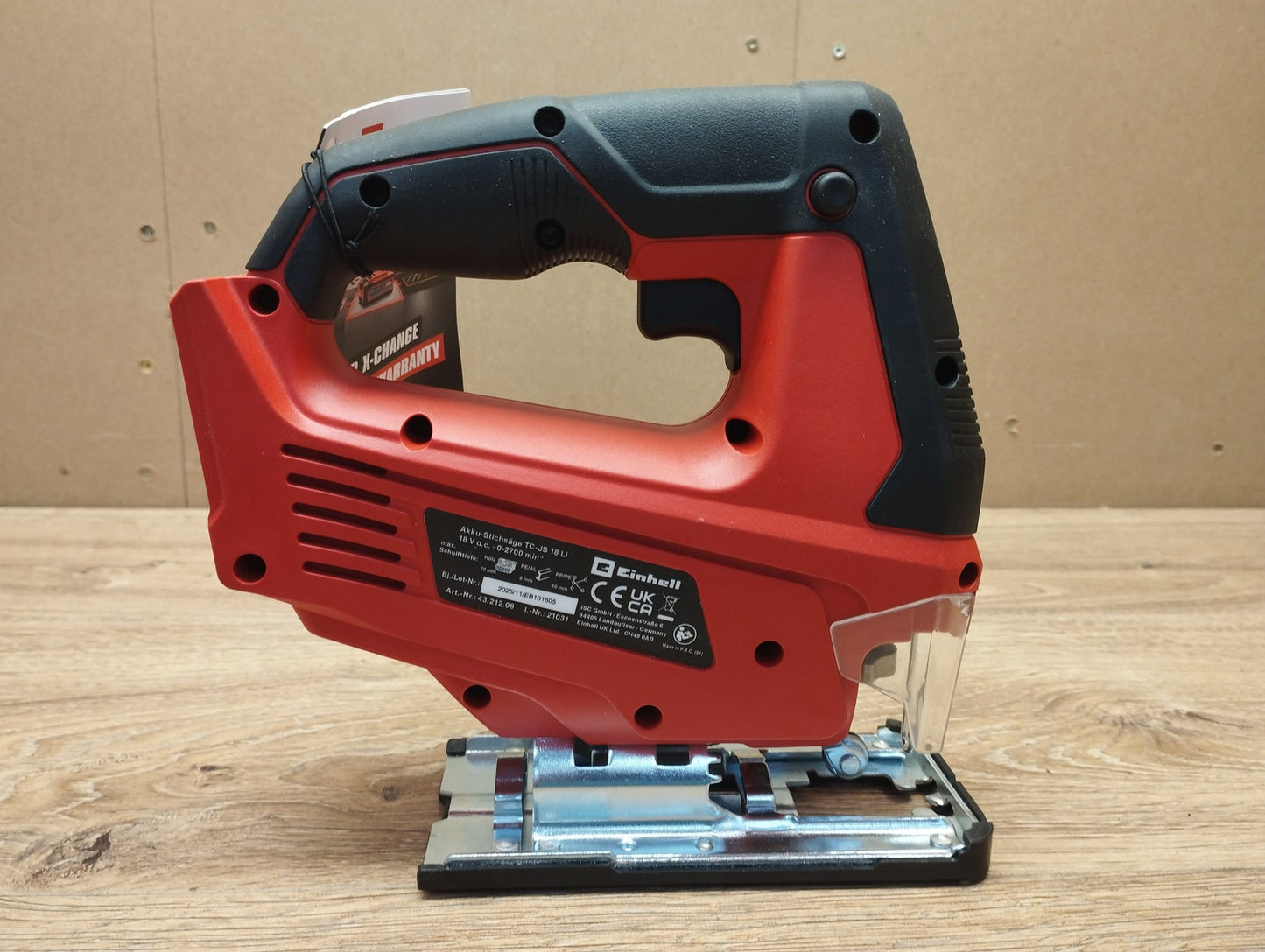 Einhell Akku-Stichsäge TC-JS 18 Li solo, 20 mm Hubhöhe, I39777