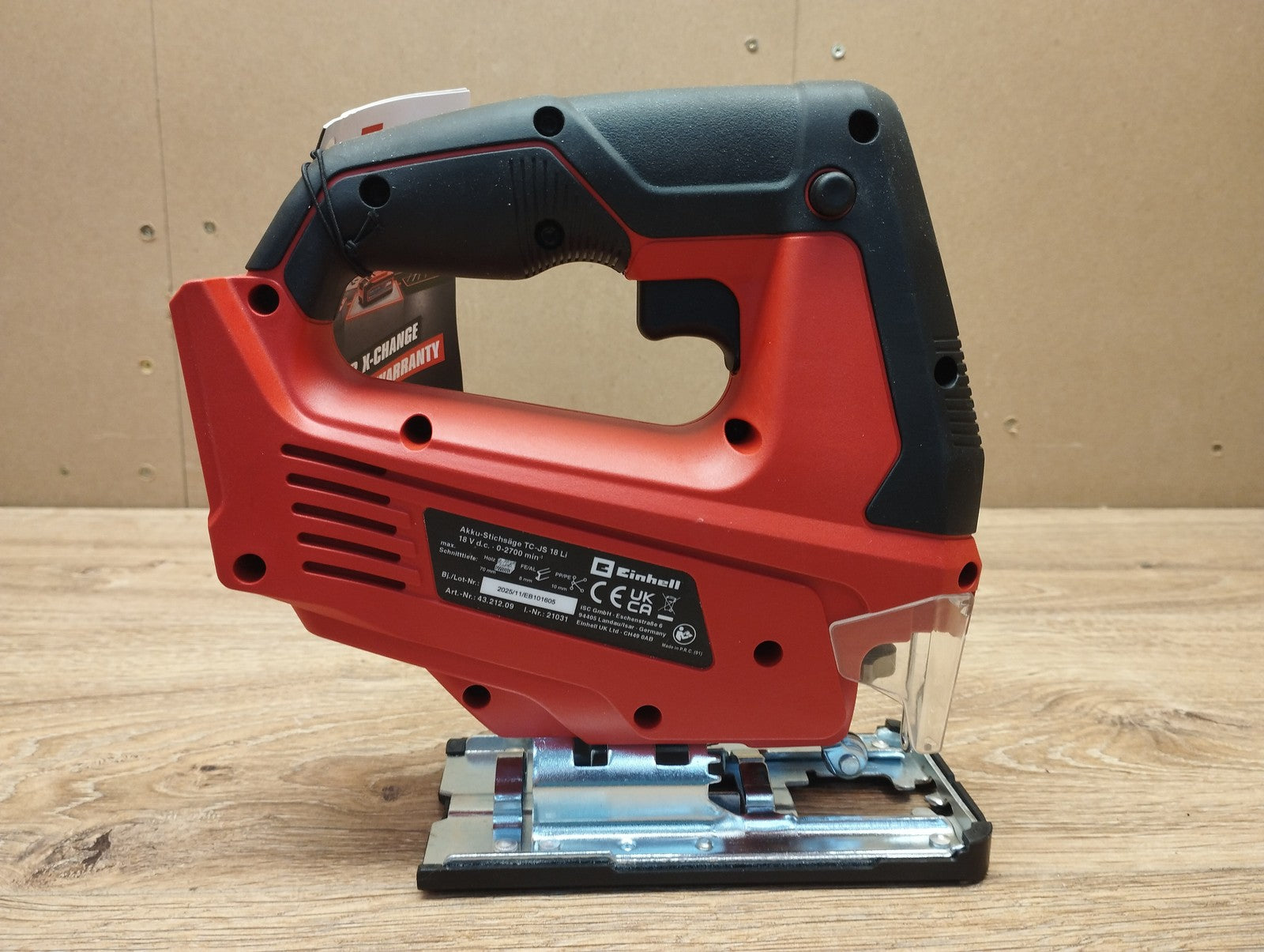 Einhell Akku-Stichsäge TC-JS 18 Li solo, 20 mm Hubhöhe, I39777
