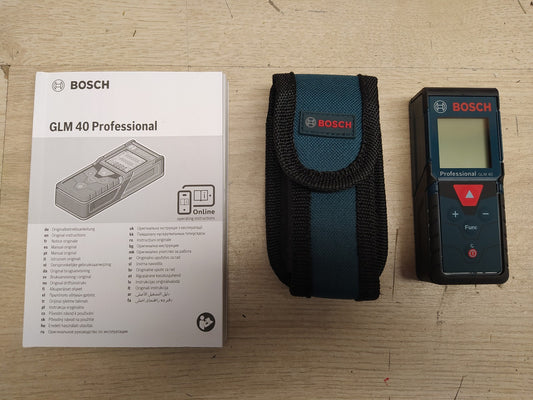 Bosch Professional GLM 40 Laser-Entfernungsmesser inkl. Tasche, I37458
