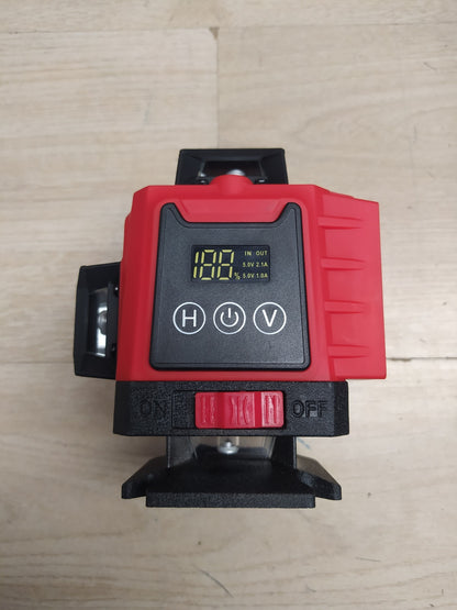 Vahlbeste Kreuzlinienlaser mit Stativ, Laser Wasserwaage mit 2xAkku, I37391