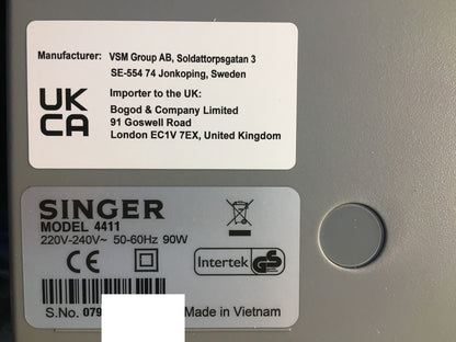 Singer Heavy Duty 4411 Nähmaschine, 11 Stichprogramme, I36688