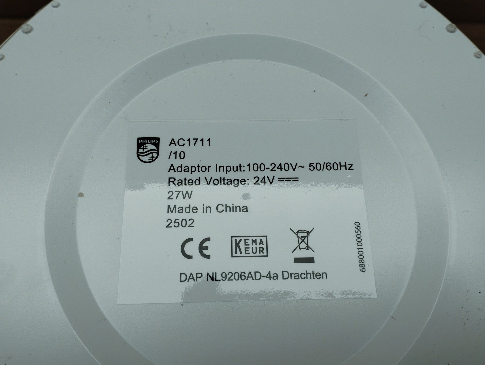 Philips AC1711/10 Luftreiniger Smart 1000 Serie, Räume bis zu 78 m², I39548